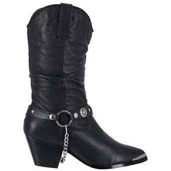Dingo Women's Olivia Harness Slouch Boots - Black #2